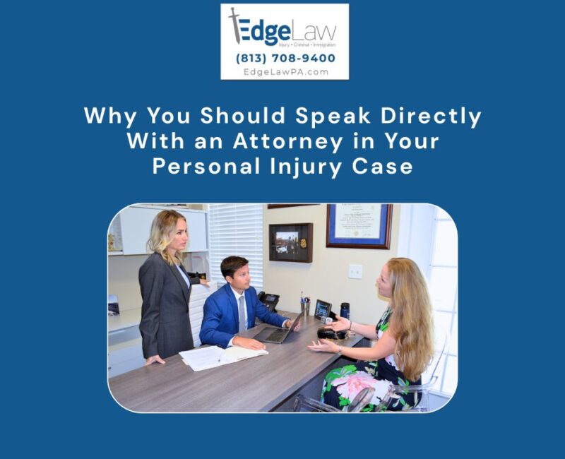 Do I talk directly to an attorney in a personal injury case