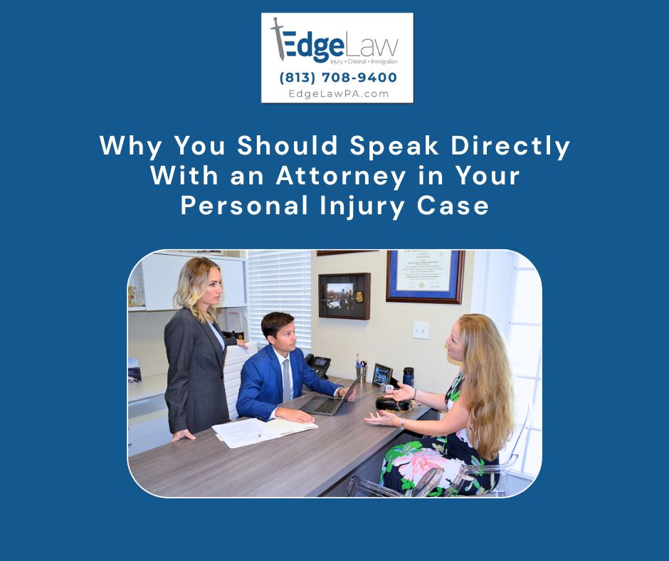 Do I talk directly to an attorney in a personal injury case